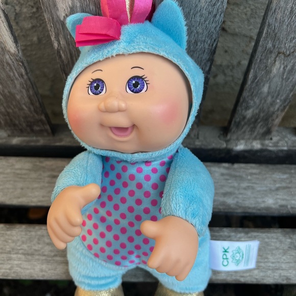 Cabbage Patch Kids Cuties Doll 9" Blue Unicorn 2020 - Picture 2 of 4